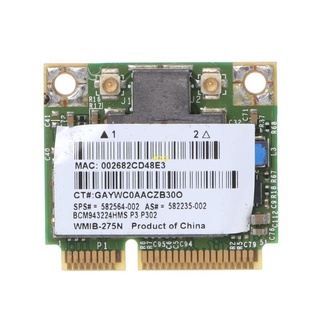 Btsg การ์ดไวไฟไร้สาย Pci-E Dual Band 802.11 A/G/N Half Mini สําหรับ Hp Bcm943224Hms