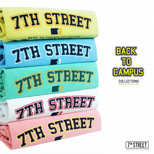 เสื้อ7thstreet-สีพาสเทล-ของแท้-ส่งฟรีไม่มีขั้นต่ำ-ผ้าพรีเมี่ยม