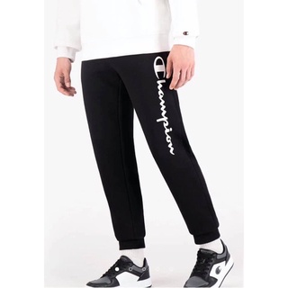 CP👖CHAMPION SCRIPT LOGO PRINT COTTON TERRY CUFFED JOGGERS กางเกงขายาวจ็อกเกอร์แบรนด์