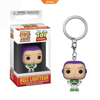 Funko Pop! พวงกุญแจตุ๊กตา Disney Toy Story Buzz Lightyear ของเล่นสําหรับเด็ก | Bolive