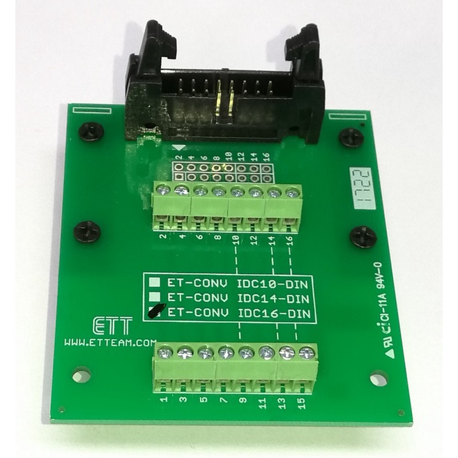 et-conv-idc16-din-เปลี่ยนขั้ว-header-connector-ตัวผู้-2-54mm-โดยเปลี่ยนขั้วต่อจาก-idc-ที่มาจากสายแพร์ให้เป็น-terminal