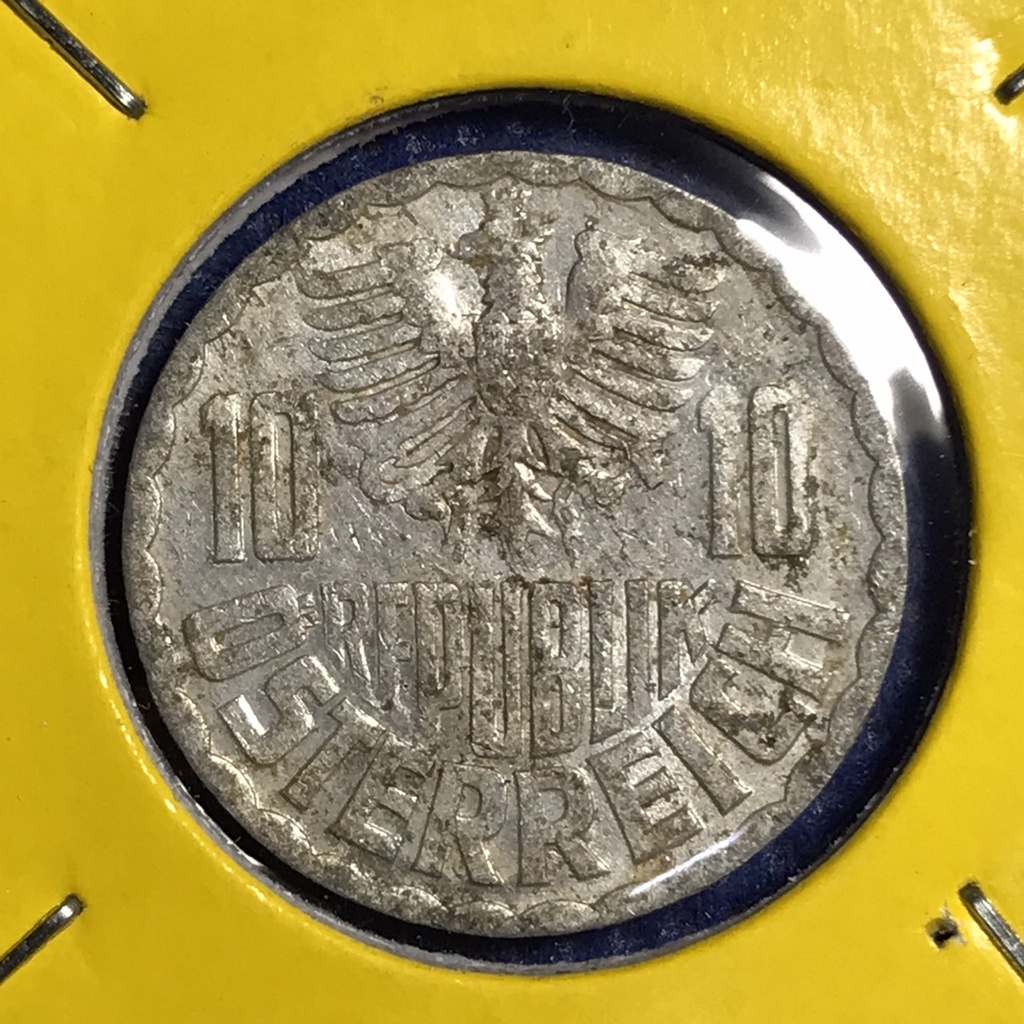 เหรียญเก่า-14707-ปี1977-ออสเตรีย-10-groschen-เหรียญต่างประเทศ-เหรียญสะสม-เหรียญหายาก