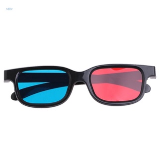ภาพขนาดย่อของสินค้าNerv แว่นตา 3D กรอบสีดํา สีแดง สีฟ้า 0.2 มม. สําหรับภาพยนตร์ เกม ดีวีดี