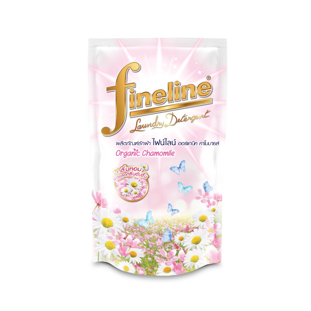 ราคาและรีวิวFineline ไฟน์ไลน์ซักผ้า ออร์แกนิค คาโมมายล์ (สูตรมาตรฐาน) 400 มล.