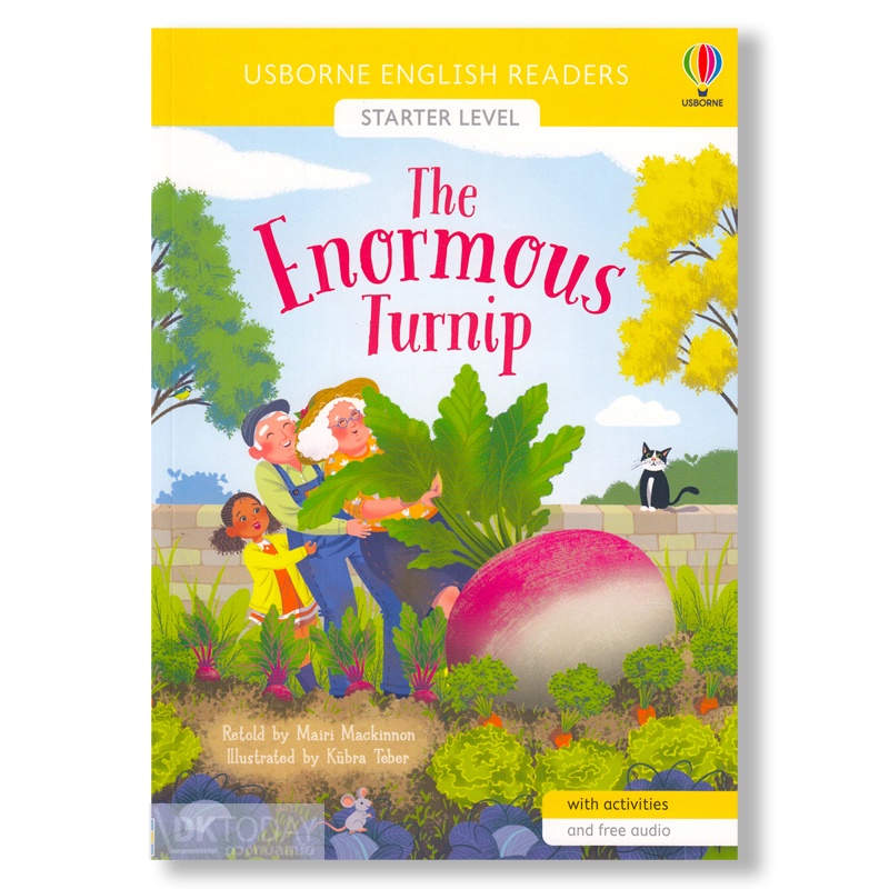 dktoday-หนังสือ-usborne-readers-starter-the-enormous-turnip-free-online-audio-british-english-and-american-english
