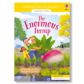 DKTODAY หนังสือ USBORNE READERS STARTER:THE ENORMOUS TURNIP (free online audio British English and American English)