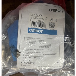 Omron inductive proximity switch E2E-X5Y1 24to240vac หัว M18 mm ระยะตรวจจับ 5mm