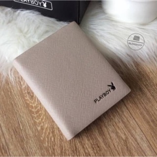 PLAYBOY SAFFIANO LEATHER WALLET (outlet) สีครีม