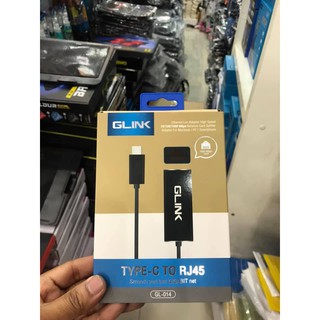 ส่งจากไทย USB TYPE-C to RJ45 Glink GL014 GL-014 พร้อมส่ง Type c to lan