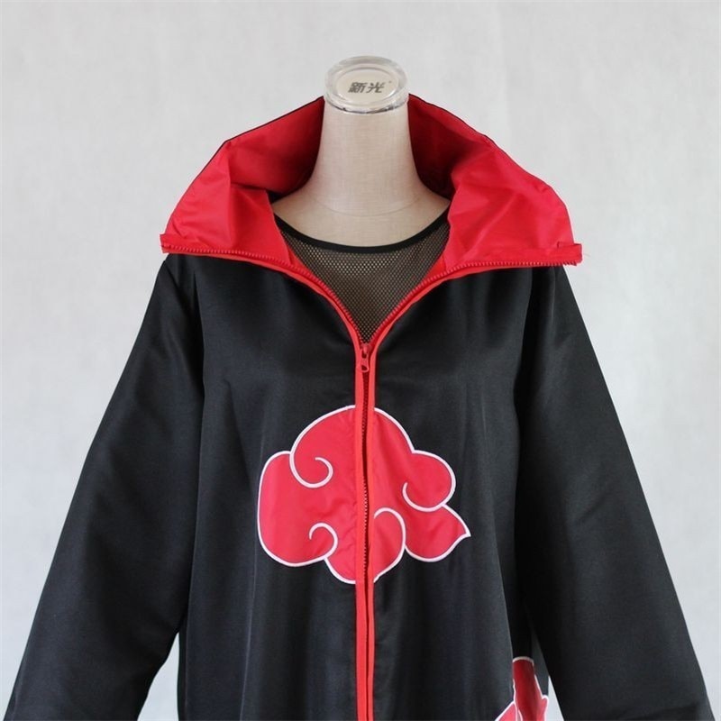 ภาพสินค้าเสื้อคลุม จากอนิเมะเรื่อง Naruto Akatsuki Sasuke Uchiha Itachi สำหรับคอสเพลย์ ไซซ์ S-XXL จากร้าน glowbean.th บน Shopee ภาพที่ 4