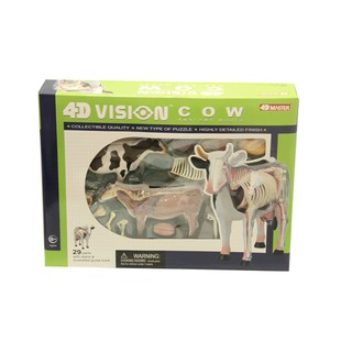 0280 โมเดลวัว (4D Vision Cow) , ของเล่นไม้, ของเล่น,สื่อการสอน,พร้อมส่ง