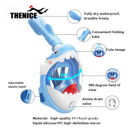 หน้ากากดำน้ำ-รูปฉลาม-ดำน้ำดูปะการัง-หน้ากากดำน้ำสำหรับเด็ก-ลายการ์ตูน-สินค้าพร้อมส่งส่งไว2-3วัน-พร้อมส่ง