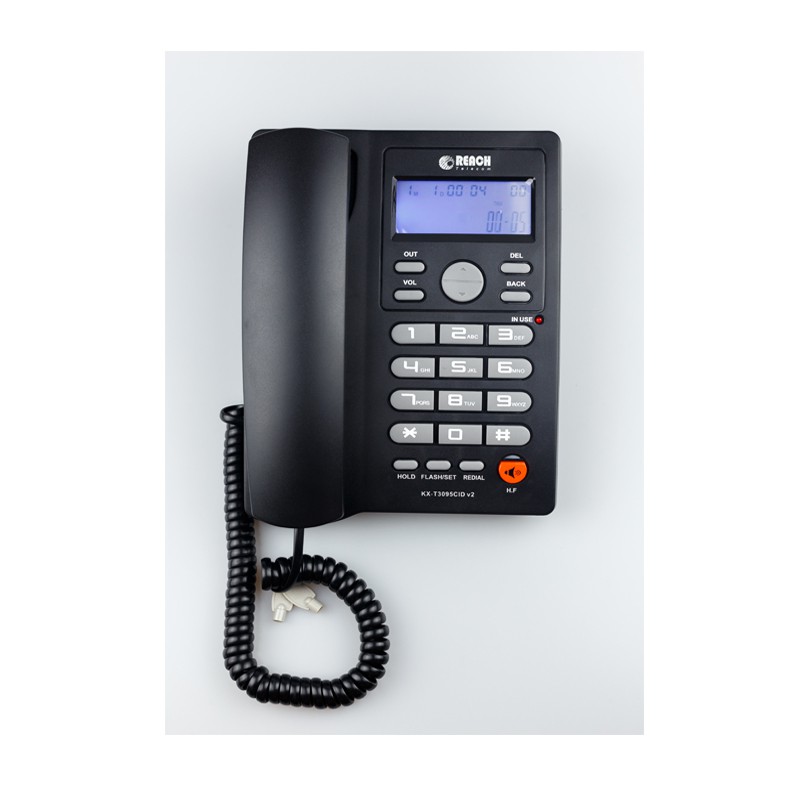ภาพสินค้าโทรศัพท์โชว์เบอร์ KX-T3095 V2 สีดำ จากร้าน globalreach บน Shopee ภาพที่ 2
