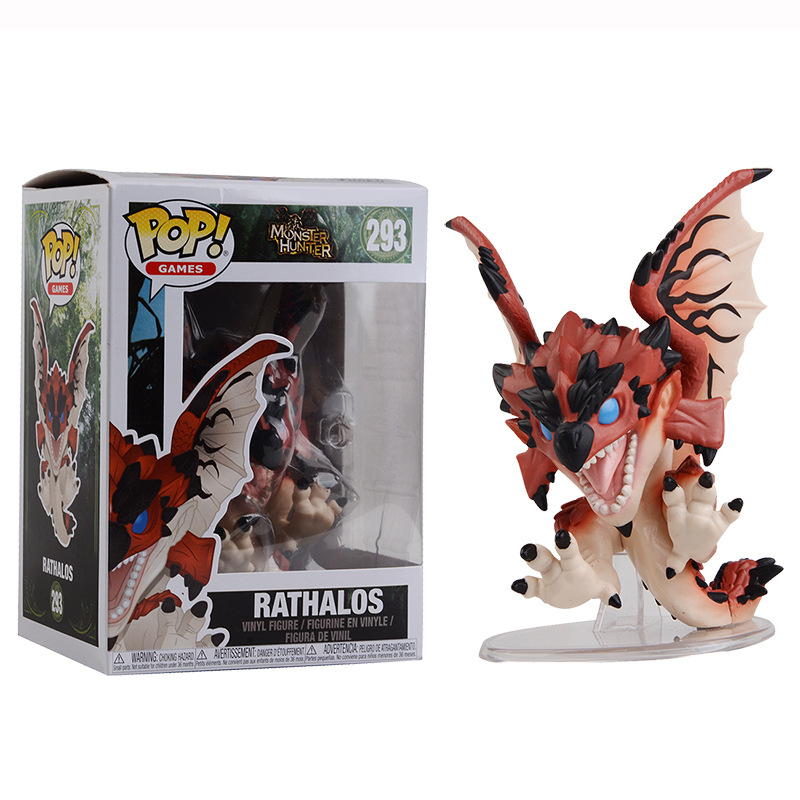 ฟิกเกอร์ Funko Pop Monster Hunter Rathalos Zinogre ของเล่นสําหรับเด็ก ...