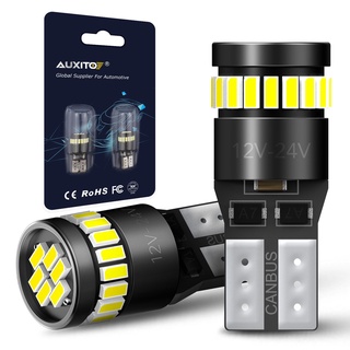 Auxito หลอดไฟแคนบัส T10 W5W LED 194 168 ชิป 3014 สําหรับจอดรถยนต์ 2 ชิ้น