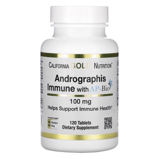 ☘️สารสกัดจากฟ้าทะลายโจร☘️California Gold Nutrition Andrographis Immune with AP-BIO, 100 mg