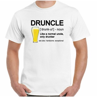 เสื้อยืด พิมพ์ลาย Onkel Druncle Bier Lustig Herren FatherS Tag สําหรับผู้ชาย