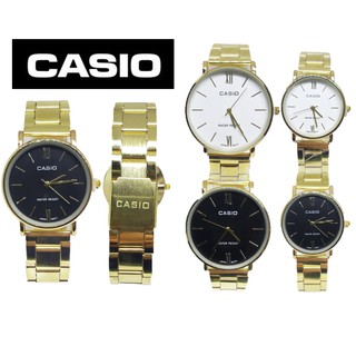 ภาพหน้าปกสินค้าCASlO💖 ฟรีกล่อง นาฬิกาข้อมือผู้ชาย คาสิโอ้ผู้หญิง สีทอง สายเหล็ก นาฬิกาผู้ชาย นาฬิกาคู่รัก คาสิโอ้ สายเหล็กสีทอง RC604 ที่เกี่ยวข้อง