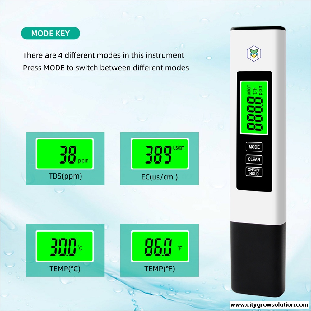 เครื่องวัดคุณภาพน้ำ-3in1-tds-ec-temp-meter-เครื่องวัดค่าน้ำ-เครื่องวัดความเข้มปุ๋ย-tds-meter-จอมีไฟ-lcd