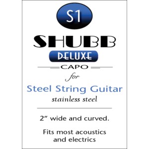 คาโป้-shubb-s1-deluxe-capo-for-steel-string-guitar-วัสดุสแตนเลส-แข็งแกร่ง-ทนทาน