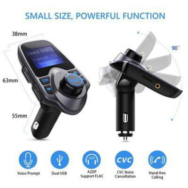 t11-wireless-bluetooth-fm-car-bluetooth-transmitter-fm-บลูทูธเครื่องเสียงรถยนต์