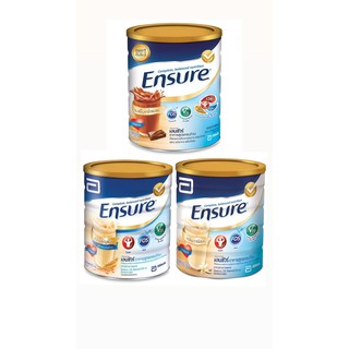 (มี 3 รสชาติ )Ensure เอนชัวร์ ผลิตภัณฑ์อาหารสูตรครบถ้วน 850 กรัม