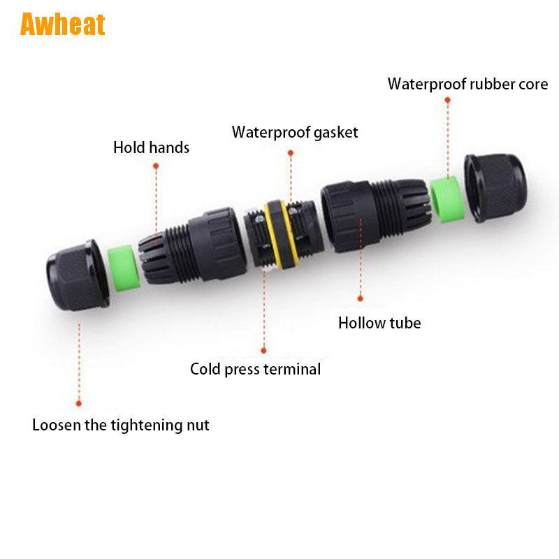 ข้าวสาลี-m16-กล่องแยกสายเคเบิล-3pin-ip68-กันน้ํา