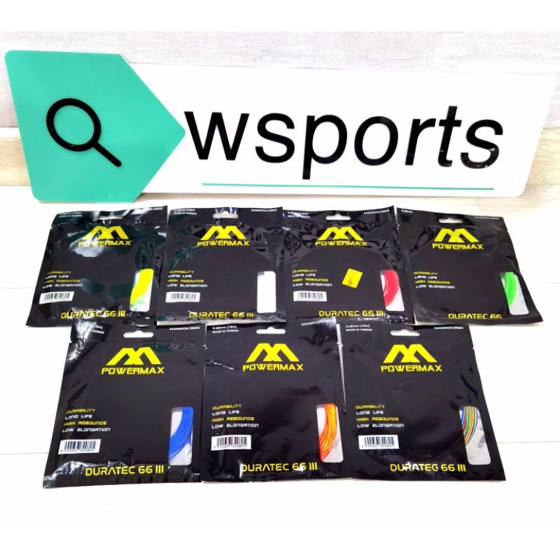Powermax Power Max Duratec III 66 สายแบดมินตัน ของแท้ สีรุ้ง | Shopee ...