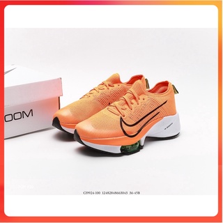 รองเท้าวิ่งZoom Tempo NEXT% Orange ใส่สบาย เบา Size.40-45 รองรับสรีระเท้า (อปก.ครบเซท)