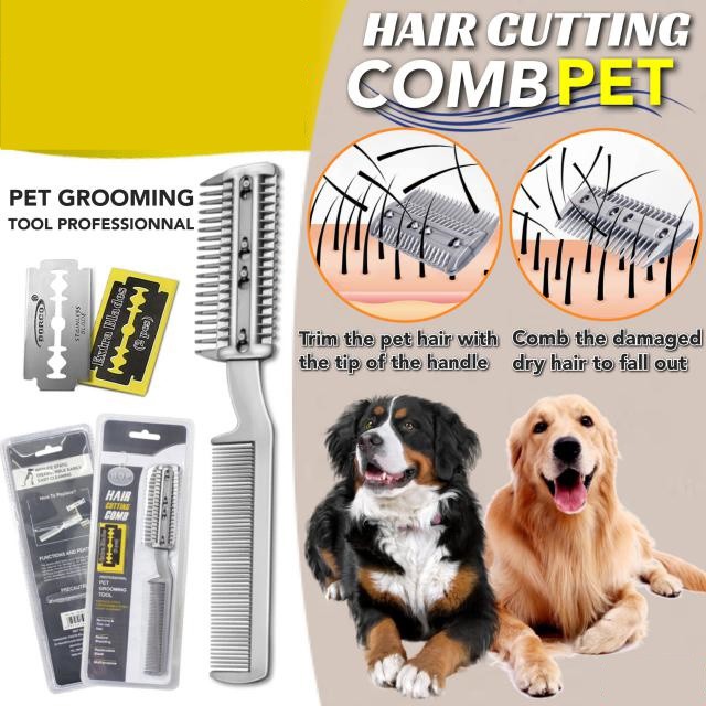 hair-cutting-comb-pet-แปรงหวีซอยขนสัตว์