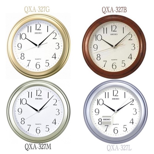 ภาพหน้าปกสินค้าSEIKO นาฬิกาแขวนผนัง ขอบพลาสติก ขนาด 11.50นิ้ว รุ่น QXA327,QXA327B,QXA327G,QXA327L,QXA327M จากร้าน mstime บน Shopee