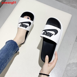 ❤️ราคาโรงงาน!Nike รองเท้าแตะชาย Kawa Slides พื้นนิ่ม แท้% จากช้อปสีดำ 212-N