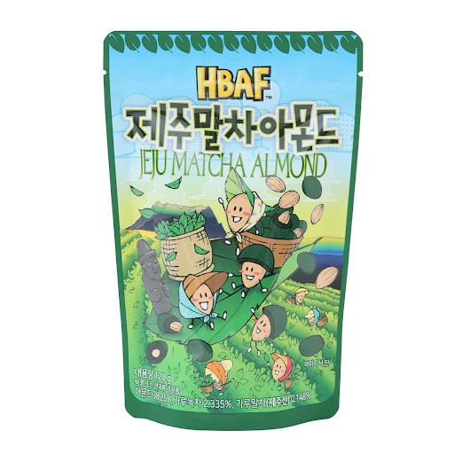 hbaf-jeju-matcha-almond-190g-hbaf-เชจูมัทฉะอัลมอนด์-190g