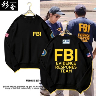 ♠❈FBI ตัวแทน FBI FBI เตือน ins เสื้อสเวตเตอร์คอกลมผู้ชายและผู้หญิงแขนยาว [สิ้นสุด 16 กุมภาพันธ์]