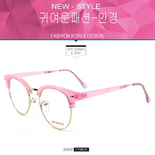 Fashion แว่นตากรองแสงสีฟ้า รุ่น M korea M 193 สีชมพูตัดทอง ถนอมสายตา (กรองแสงคอม กรองแสงมือถือ) New Optical filter