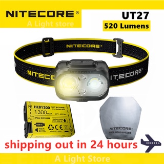 Nitecore UT27 ไฟหน้า LED แบบคู่ Elite 520 Lumens CREE XP-G3 S3 สําหรับวิ่ง