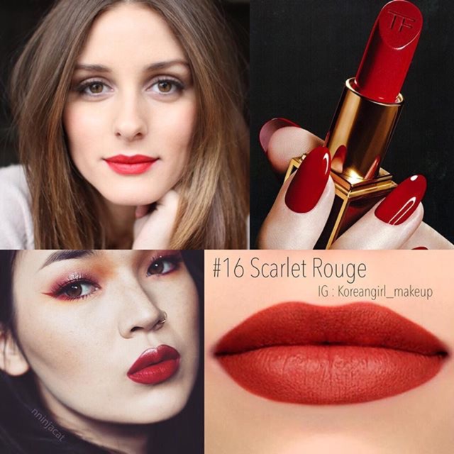 #Tomford color เบอร์ 16 สี #Scarlet Rouge 3g | Shopee Thailand