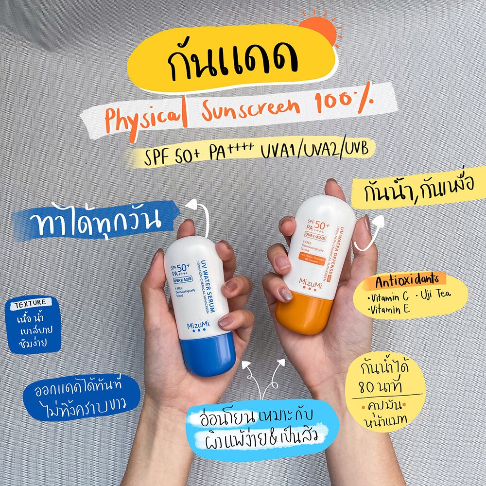 1-ชิ้น-ครีมกันแดด-40g-mizumi-uv-water-serum-defense-pro-water-active-sport-เนื้อเบาสบาย-ไม่เหนอะ-กันแดดผิวแพ้ง่าย