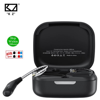 KZ AZ09 Bluetooth 5.2 Wireless Upgrade Cable HIFI Wireless Ear Hook With Charging Case For KZ TRN CCA Earphones Headset