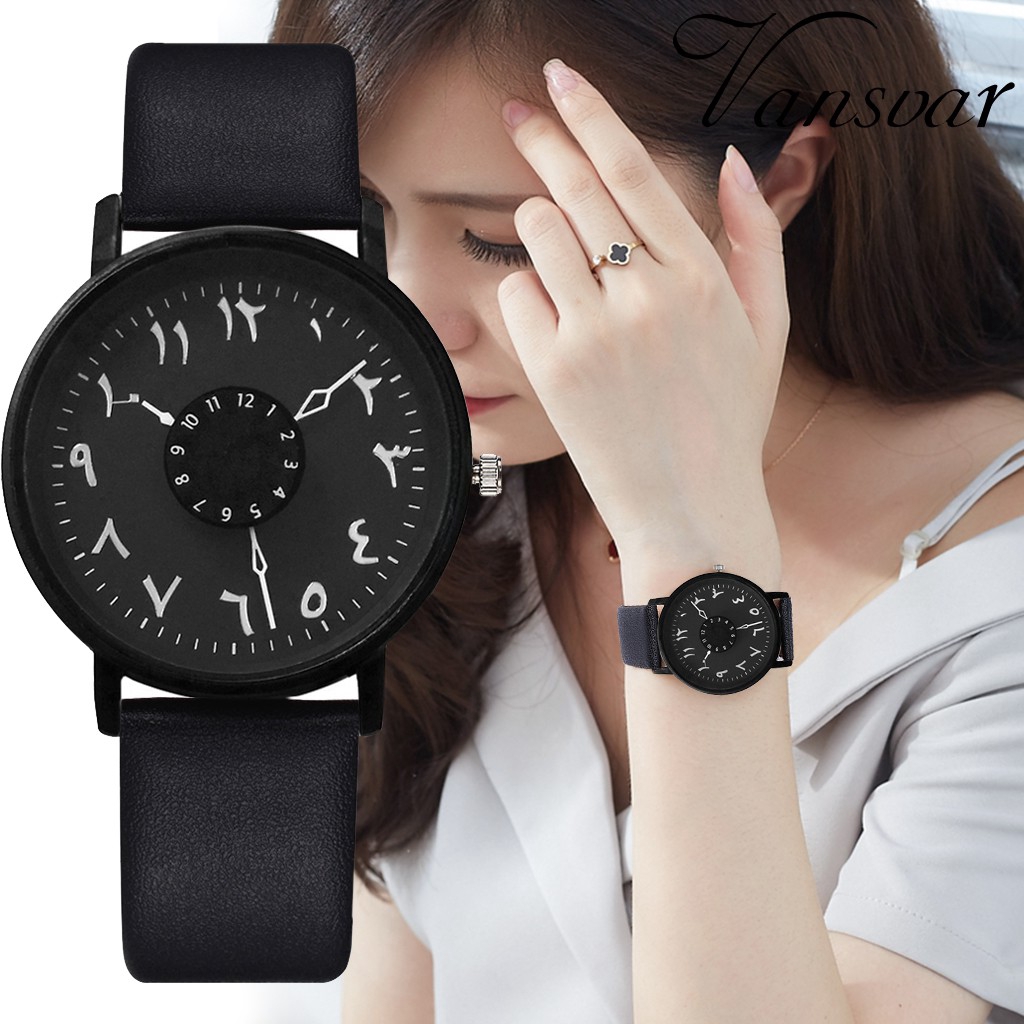 ภาพหน้าปกสินค้านาฬิกาข้อมือควอตซ์แฟชั่น สายหนัง สำหรับผู้หญิง