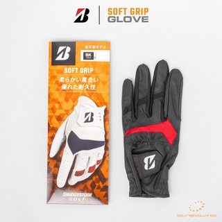 สินค้า Bridgestone Soft Grip Glove BK (GLG24) ถุงมือกอล์ฟผู้ชาย ขนาด 23/24/25 CM.
