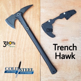 ขวาน Cold Steel รุ่น Trench Hawk ขวานที่ทรงพลังรุ่นหนึ่ง ด้าม Polypropylene แข็งแรง พร้อมปลอกใส่หัวขวาน