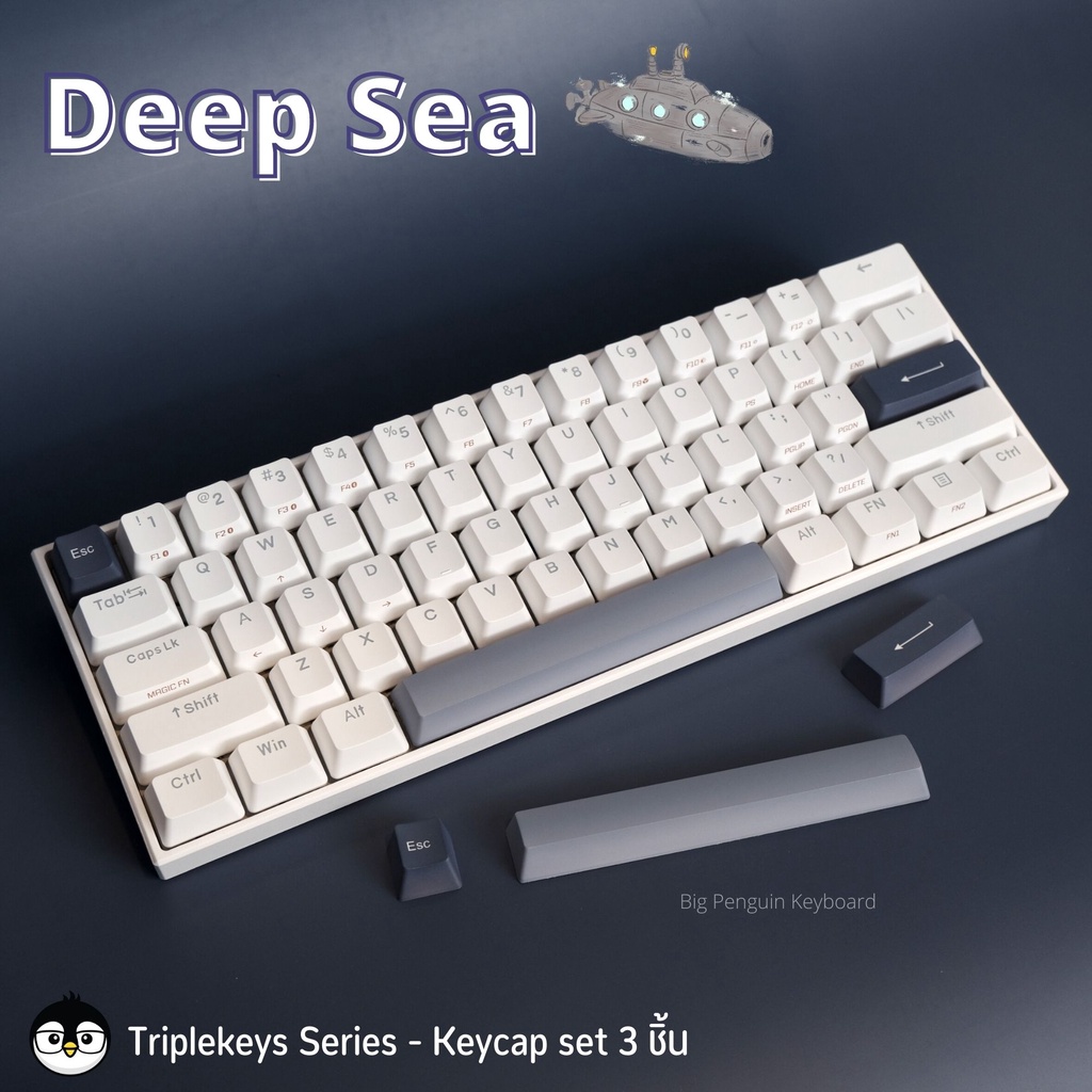 [โค้ดคุ้มลด 20%] Bigpenguin Triple Key Series Keycap Mechanical ...