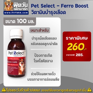 Pet Select Ferro Boost วิตามิน บำรุงเลือด 100 มิลลิลิตร