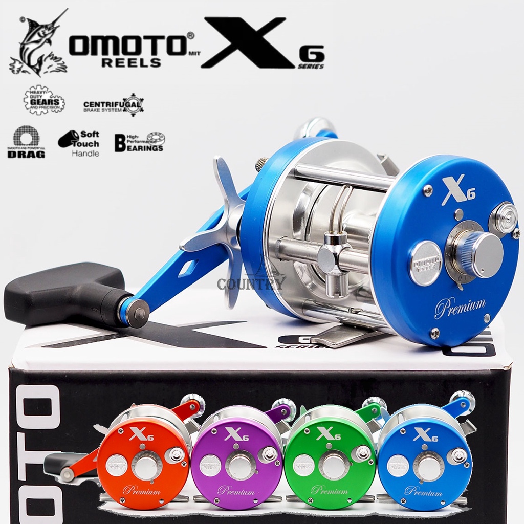 รอกเบท-omoto-x6-หมุนขวา-สีสวย-งานหนักสบายๆ