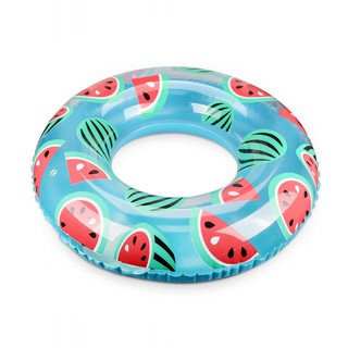 Float Me Summer ห่วงยางแตงโม - สีฟ้า ไม่ต้องใช้ที่สูบลม Inflatable Watermelon Pool Float Non Air Pump