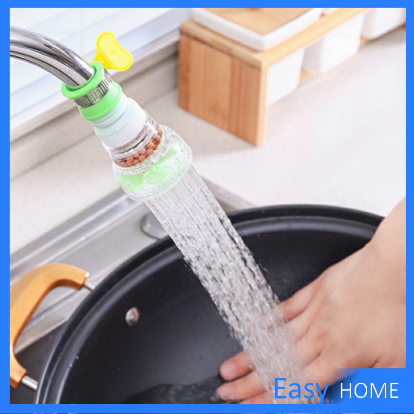 หัวต่อกันน้ำกระเด็น-ก๊อกต่อหมุนได้-360-องศา-พร้อมส่งหัวต่อก๊อกน้ำ-faucet-filter