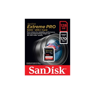 SANDISK EXTREME PRO SDXC UHS-I CARD 128GB (SDSDXXD-128G-GN4IN) ความเร็วอ่าน 200MB/s เขียน 90MB/s