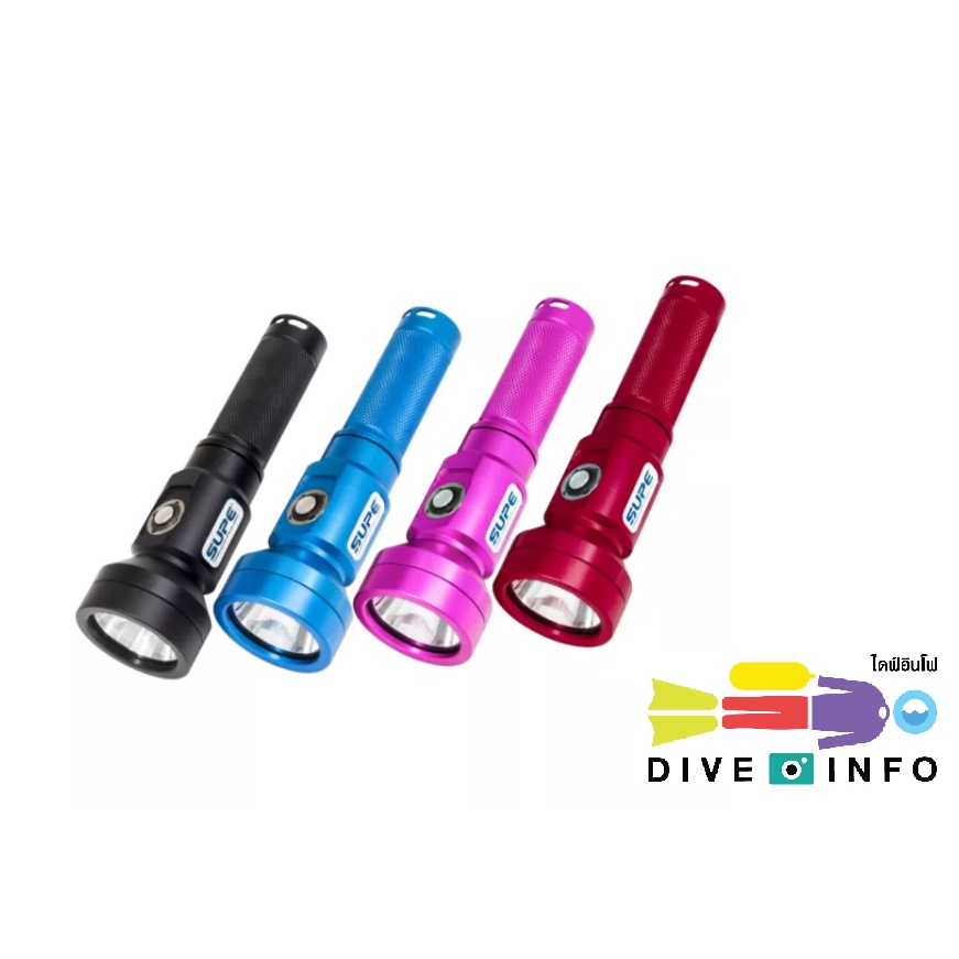 SUPE ไฟฉายดำน้ำ RD90v2 LED Diving light for Recreational Diving,Tech