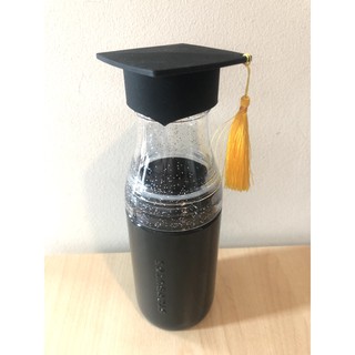 Starbucks bachelor cap water bottle 17 oz ขวดน้ำสตาร์บัคส์ หมวกรับปริญญา ขนาด 17 oz ของแท้ 100%